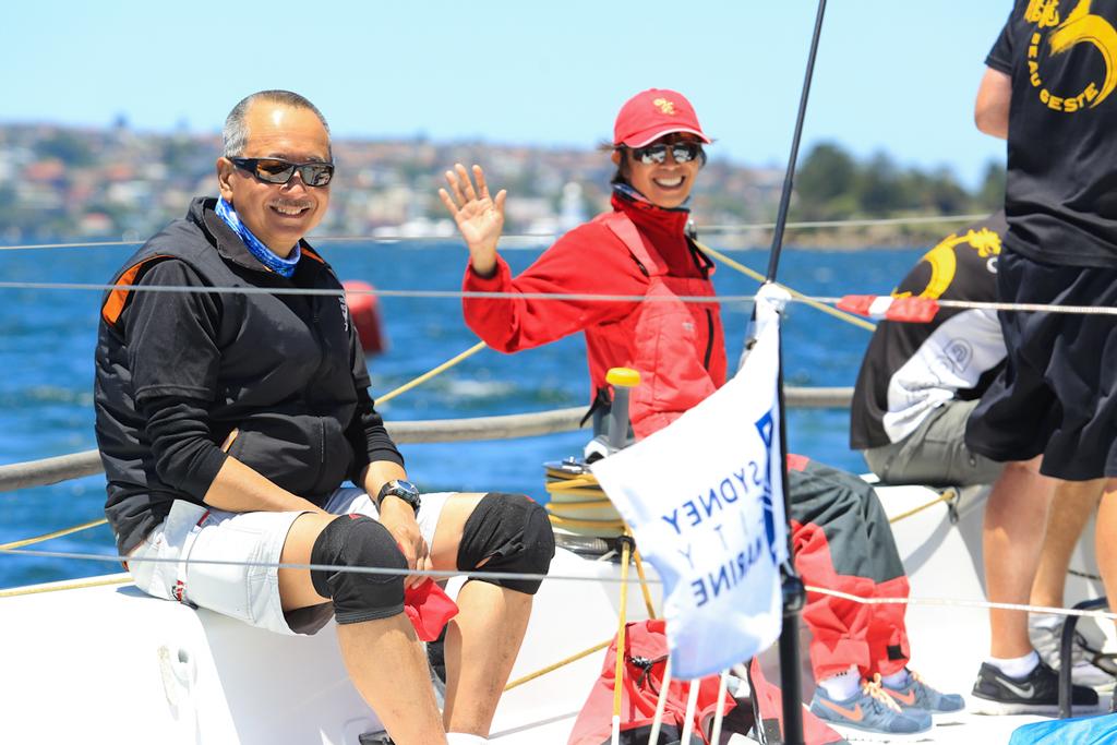 Karl Kwok and Margaret Chan - TP52 Southern Cross Cup 2013 © Saltwater Images